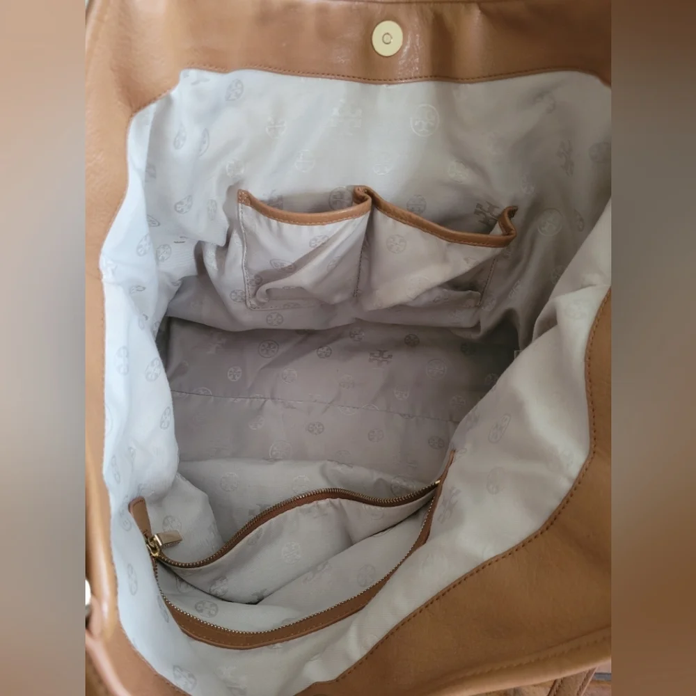 Tory Burch Tan Leather Tote Bag - Picture 8 of 9